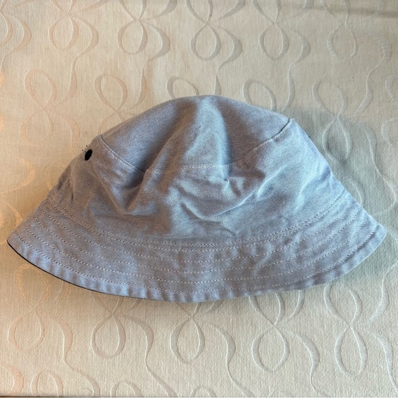 Janie and Jack Bucket Hat Boys 2T -3T Navy Blue Reversible Summer Beach - Picture 6 of 10